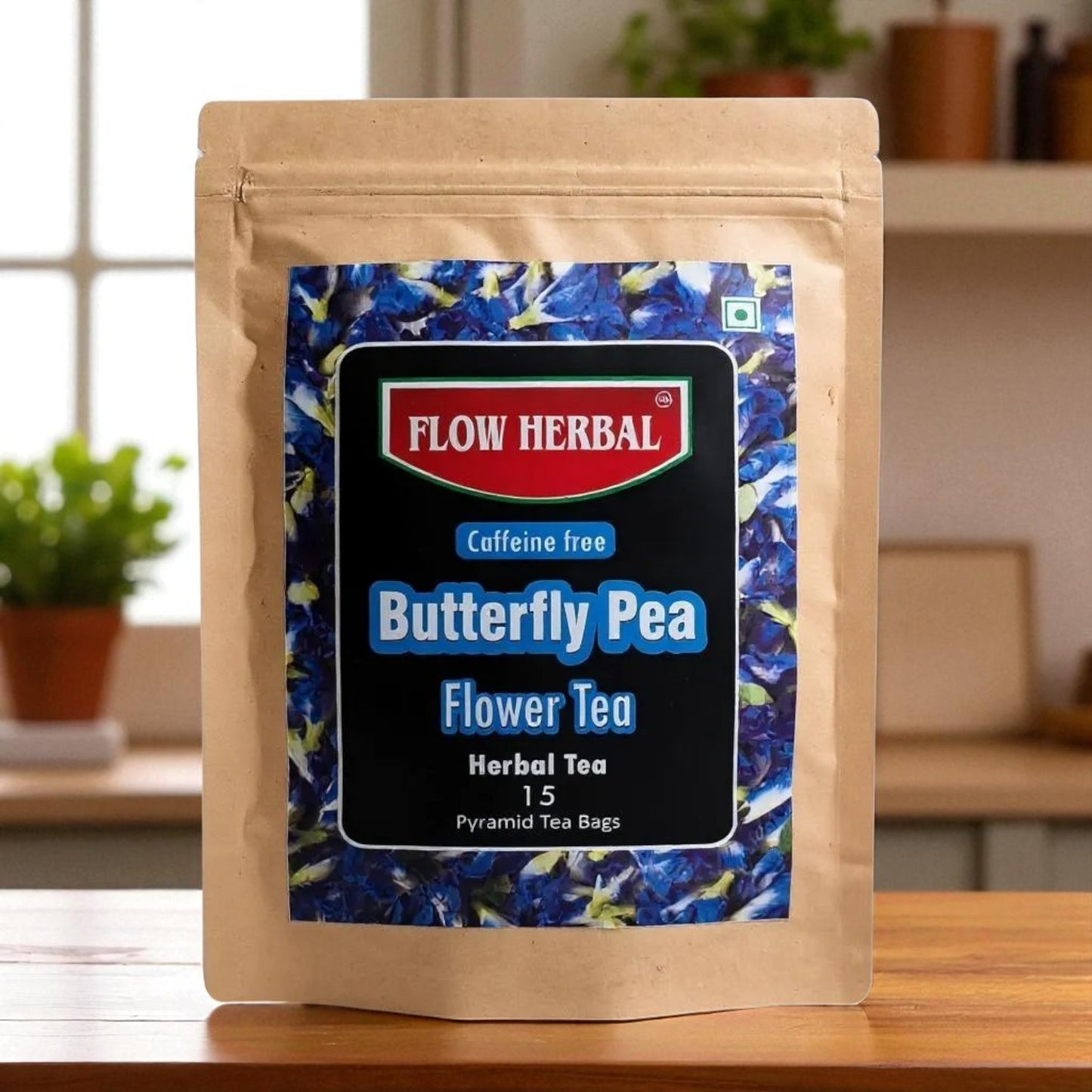 Butterfly Pea Flower Tea, 15 Pyramid Tea bags