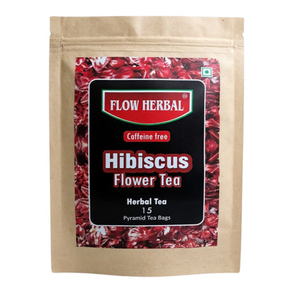 Hibiscus Flower Tea, 15 Pyramid Tea Bags