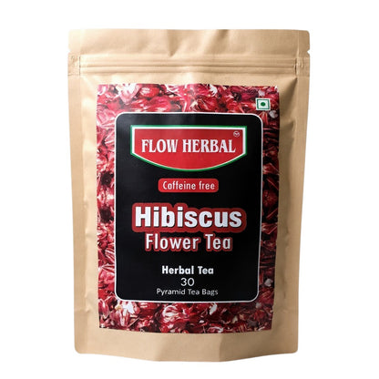 Hibiscus Flower Tea, 30 Pyramid Tea Bags